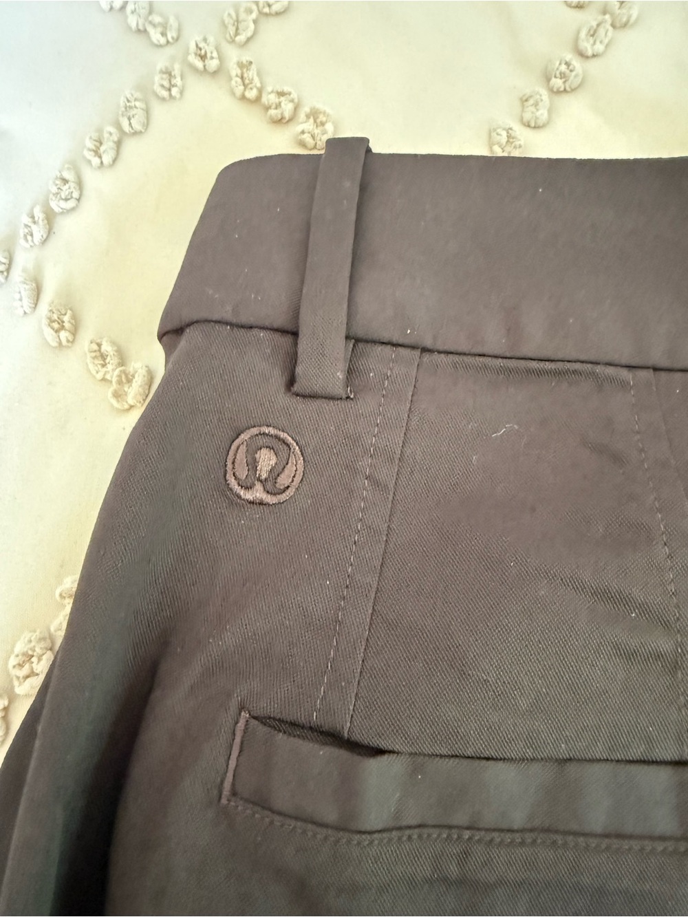 Lululemon Wide-Leg High-Waist Espresso Brown Trousers- size 4 - Picture 2 of 7